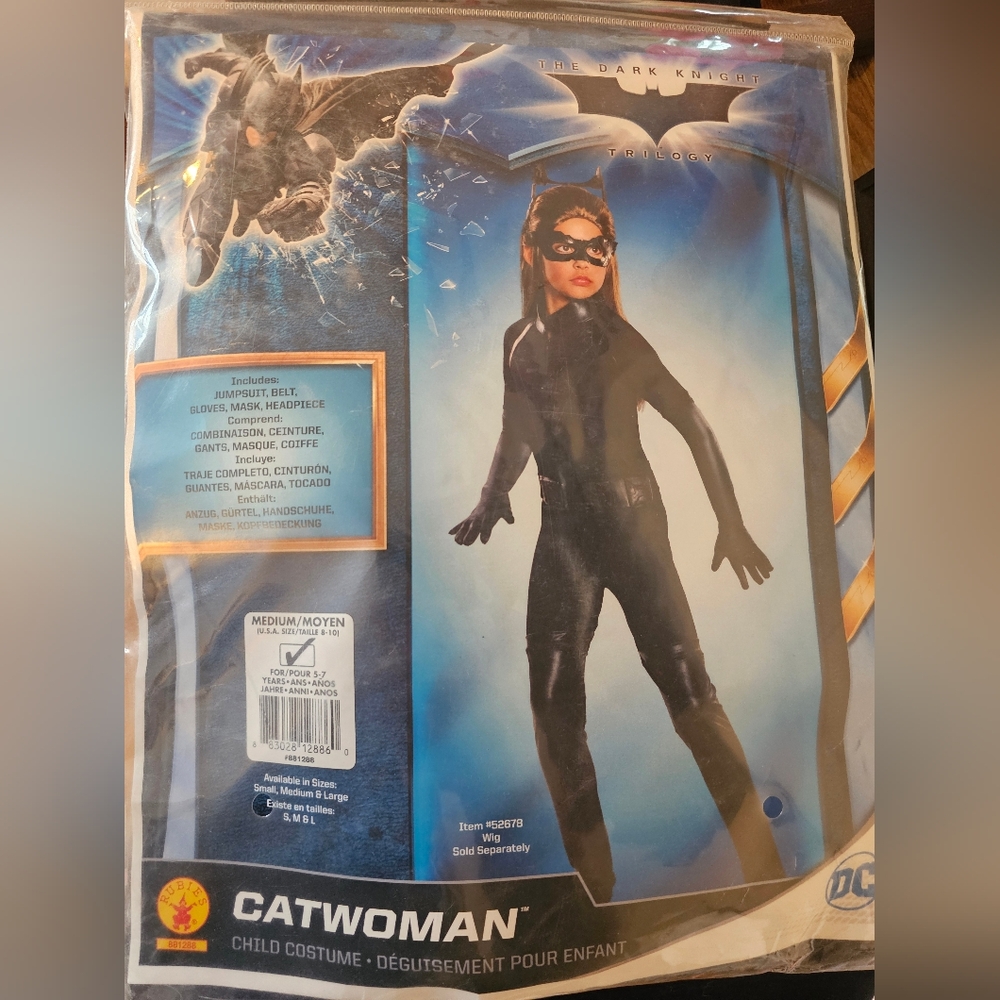 Brand New Cat Woman Costume Size Youth 8-10